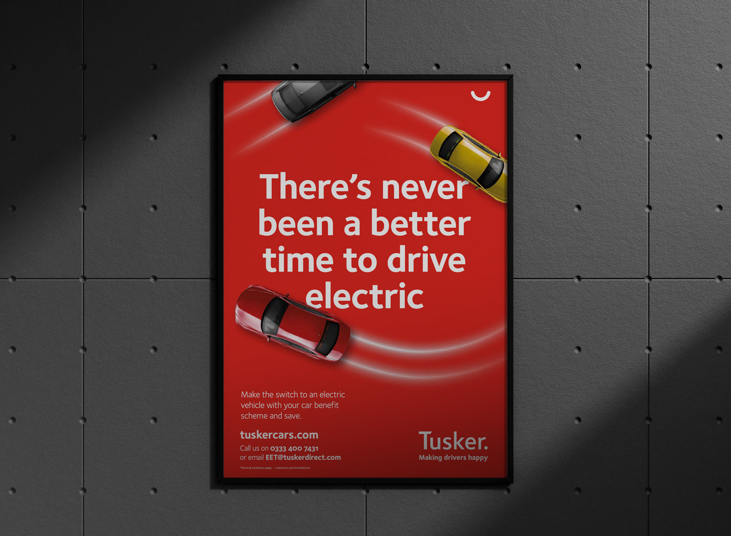 Electric car poster