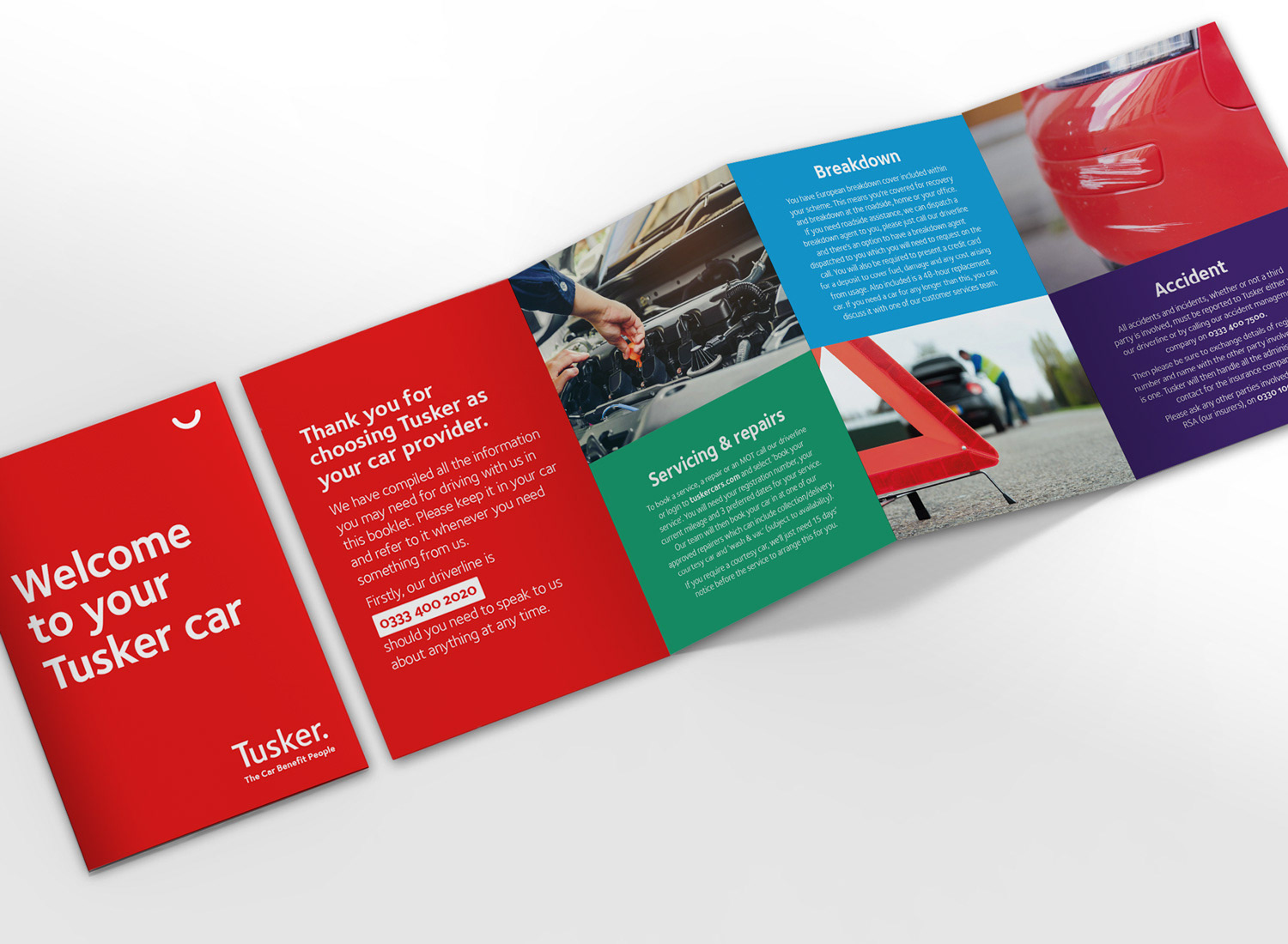 concertina leaflet design