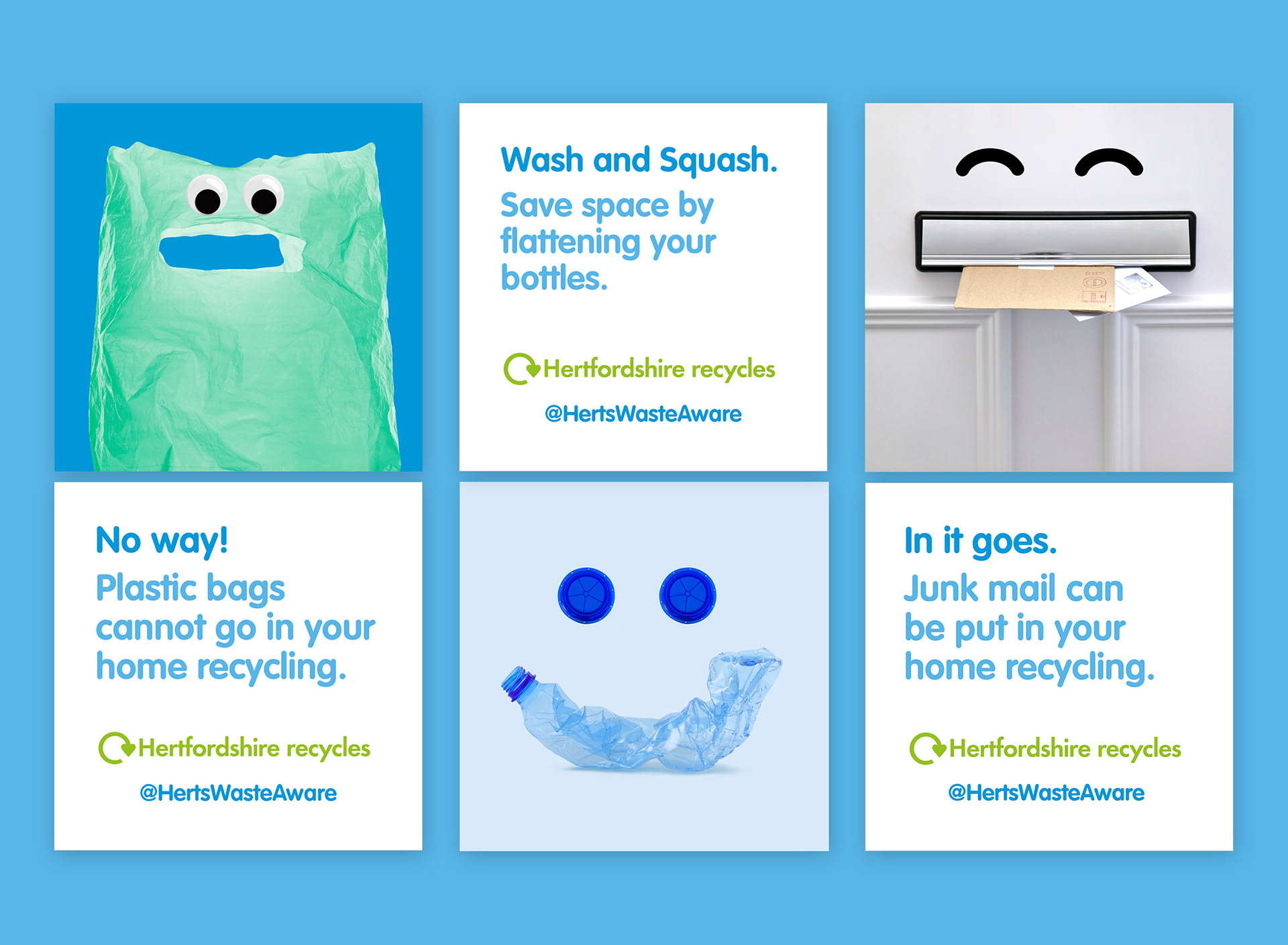 social media posts for recycling right