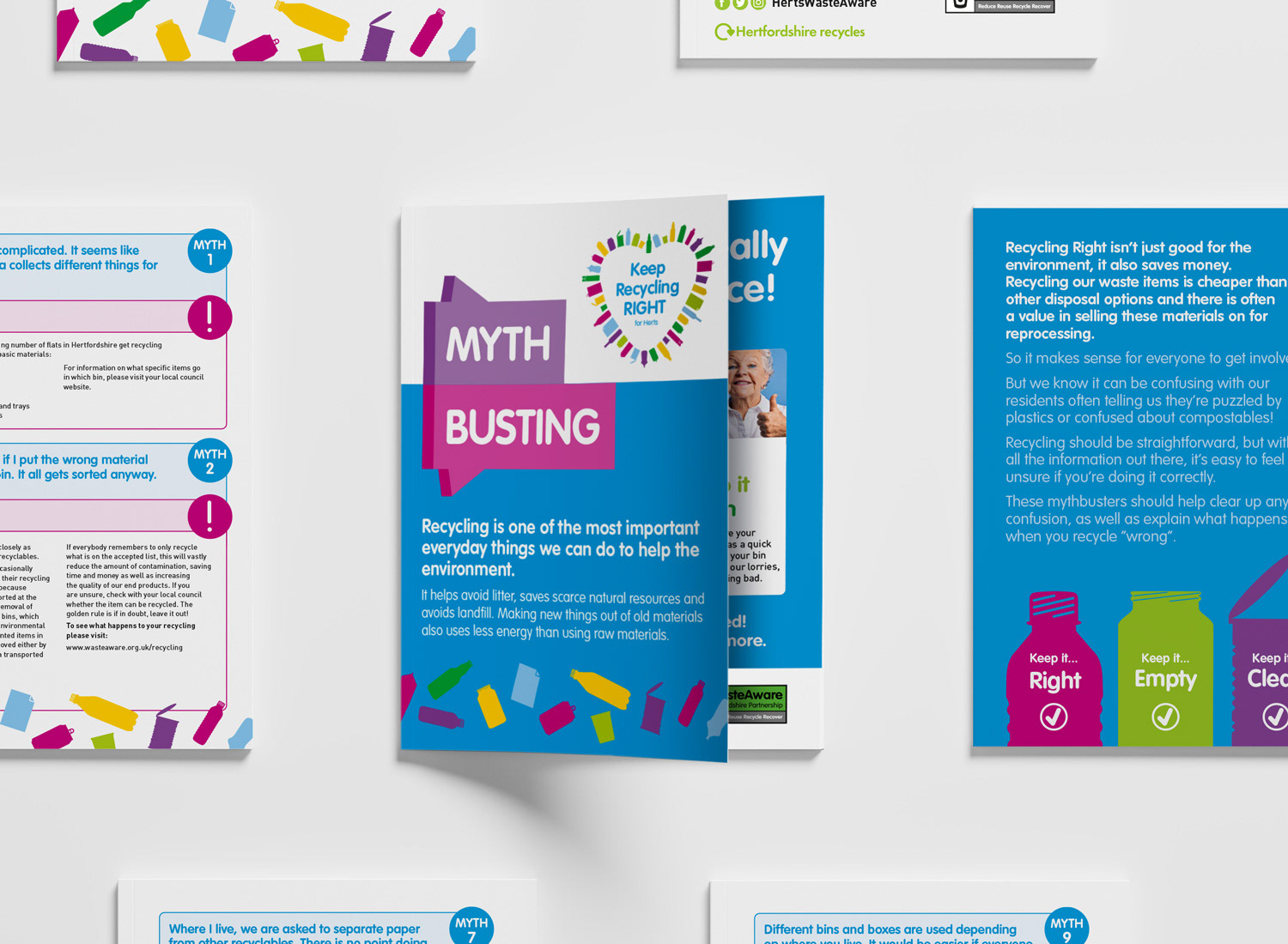 Myth busting recycling leaflet