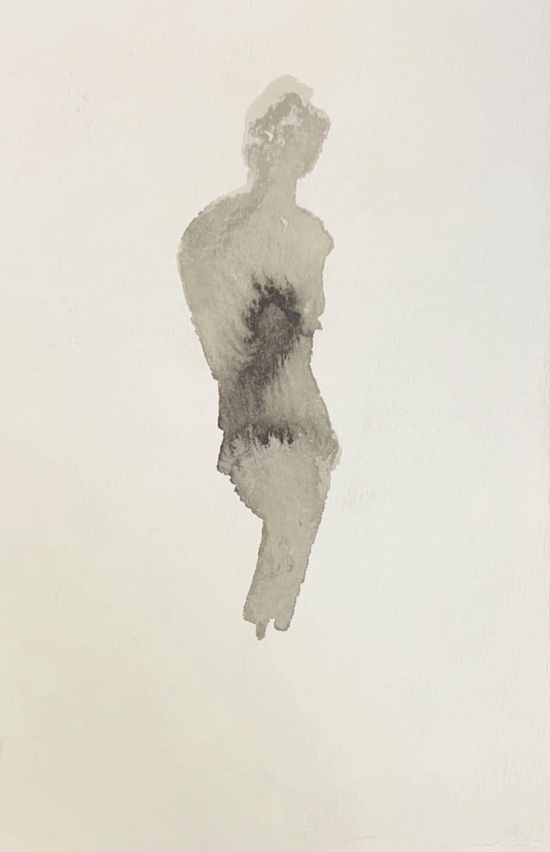 Simple human silhouette in gray tones, centered on a white background.