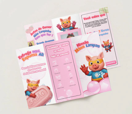 Folder Educativo Higiene das Mãos