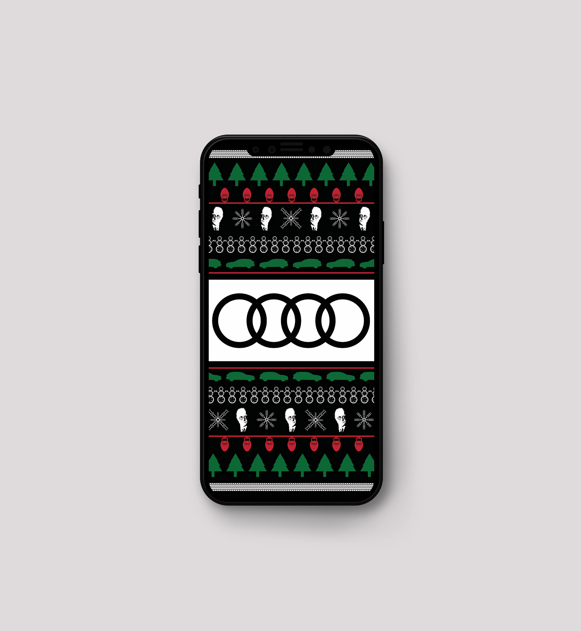 Wallpaper design for Christmas theme.