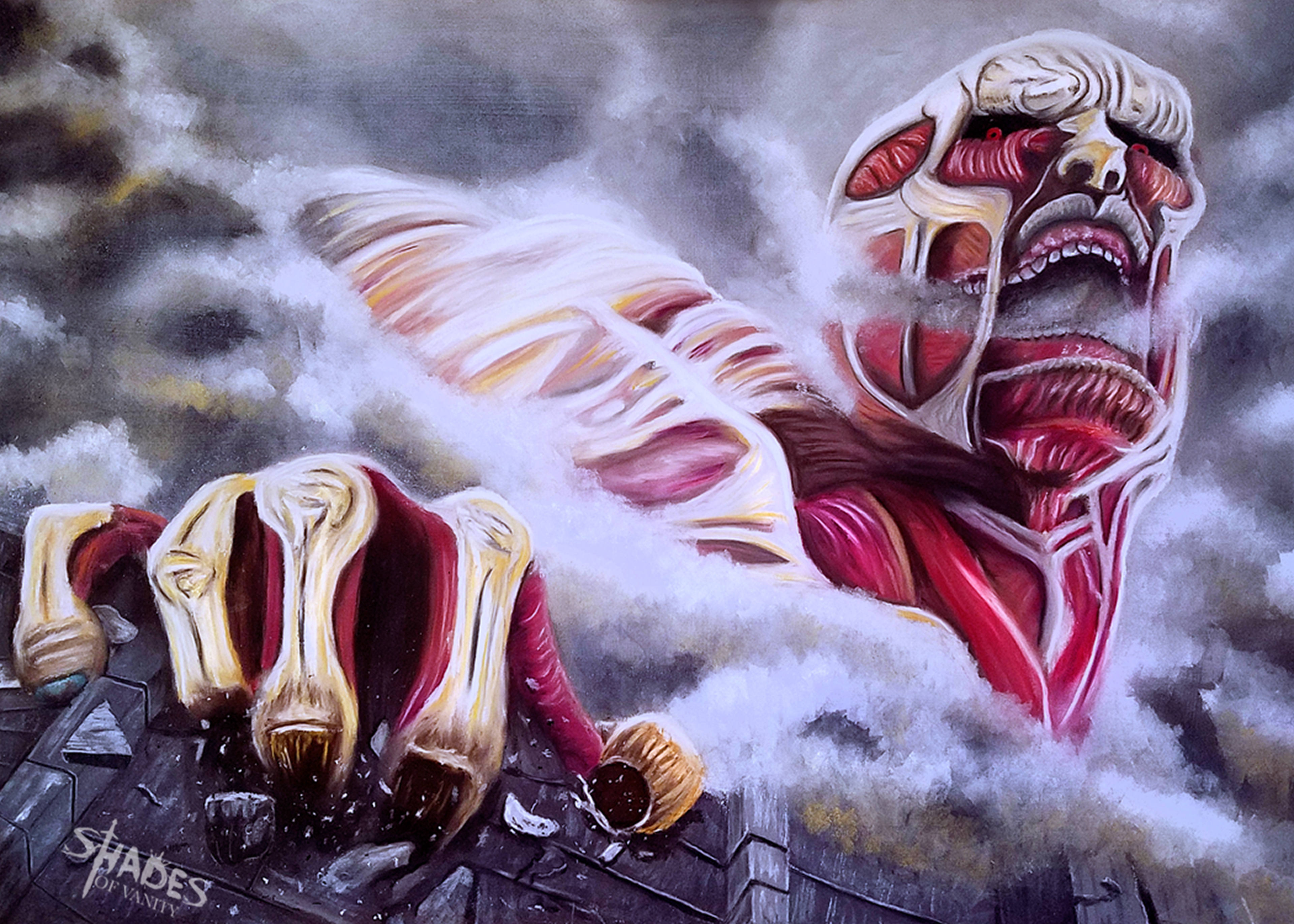 Colossal Titan v1 (Commission) on wood