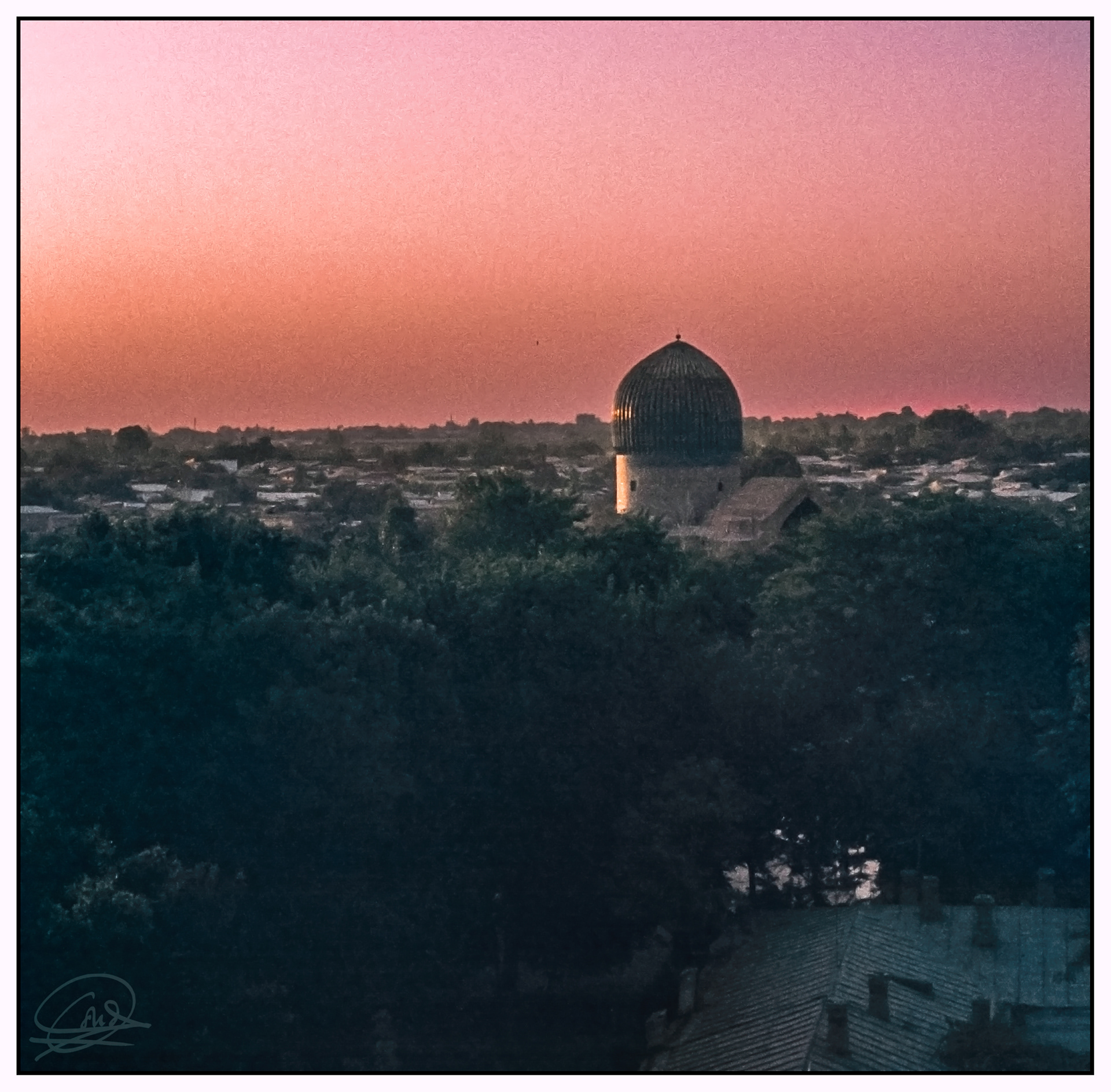 Samarkanda desde observatorio Ulug Bek