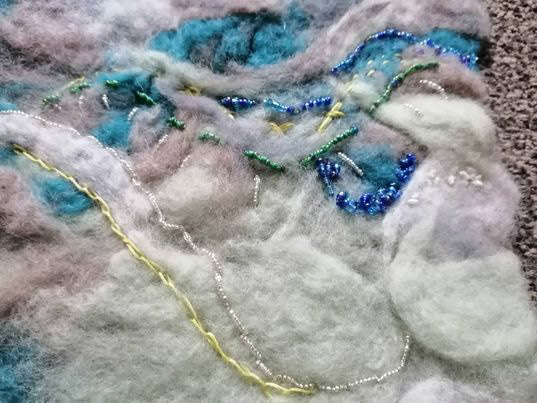 Felt Practice Piece Close Up
