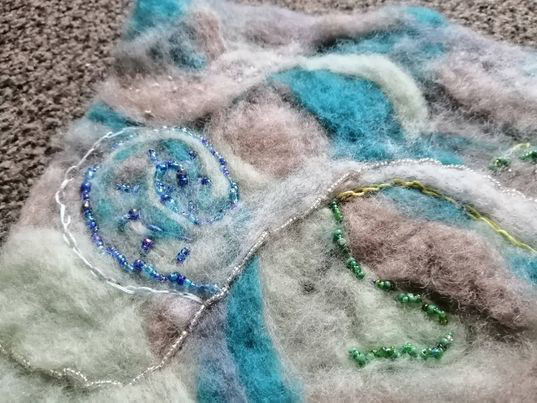 Felt Practice Piece Close Up