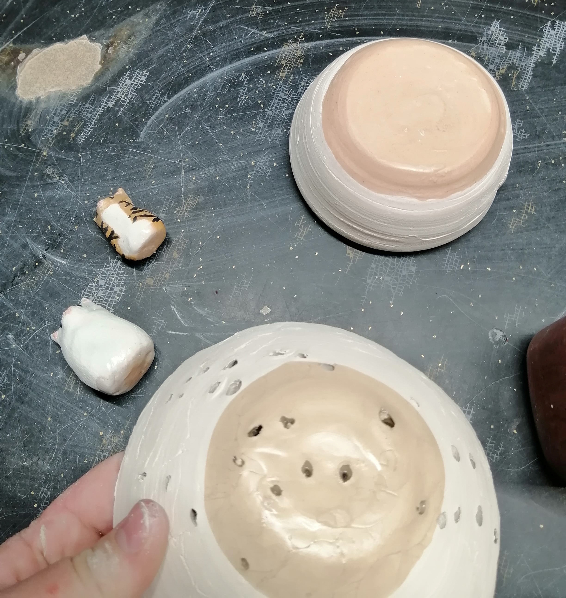 Waxing in Preparation for Glaze