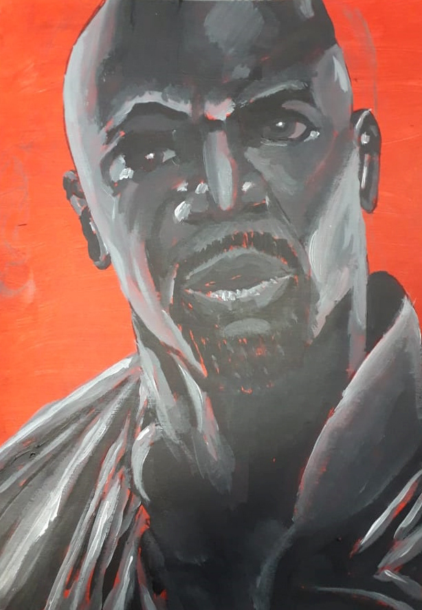 Portrait of Terry Crews, a victim in the movement