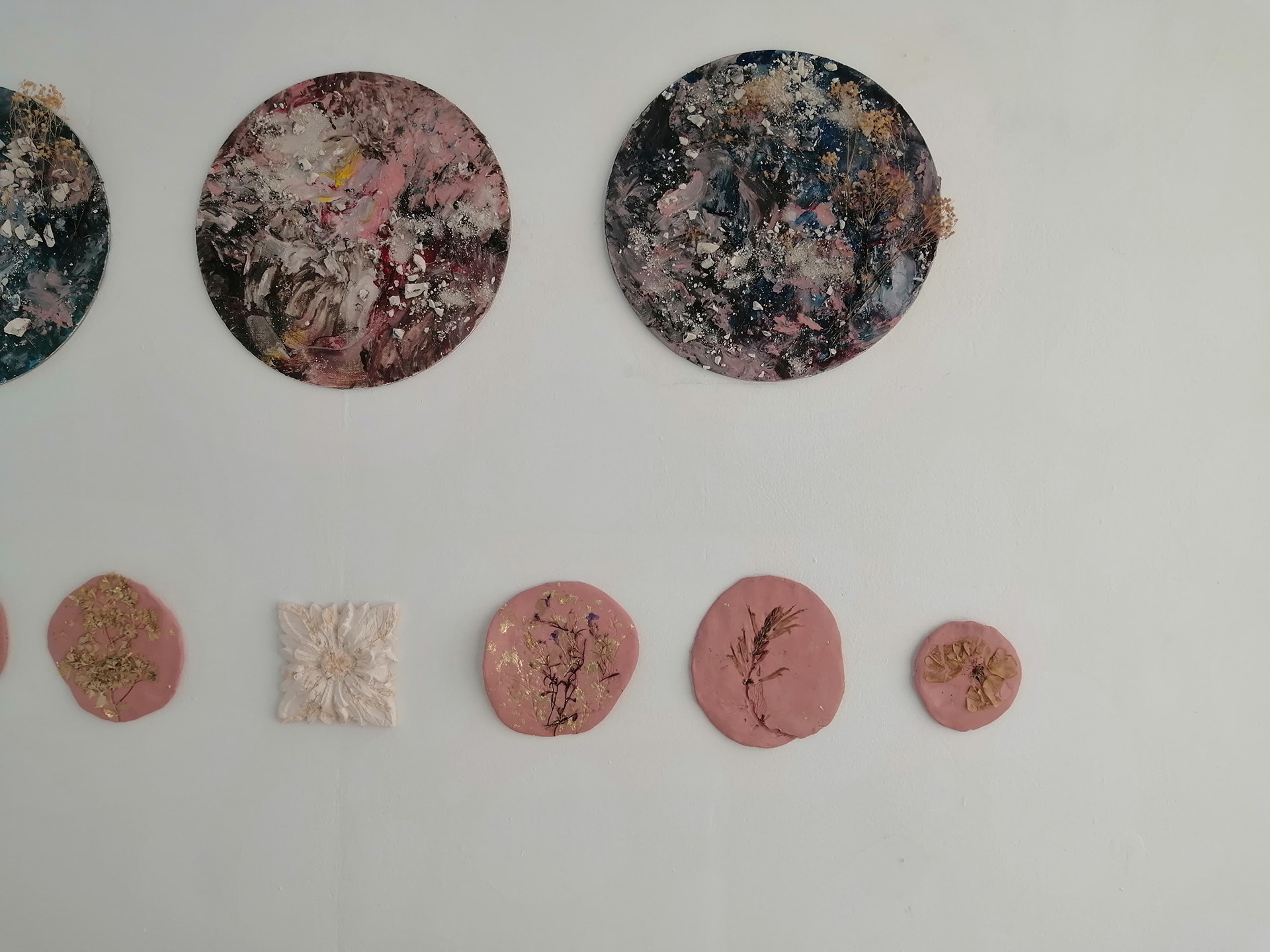 Abstract Textures and Clay Flower Presses