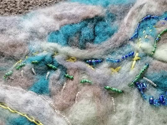 Felt Practice Piece Close Up