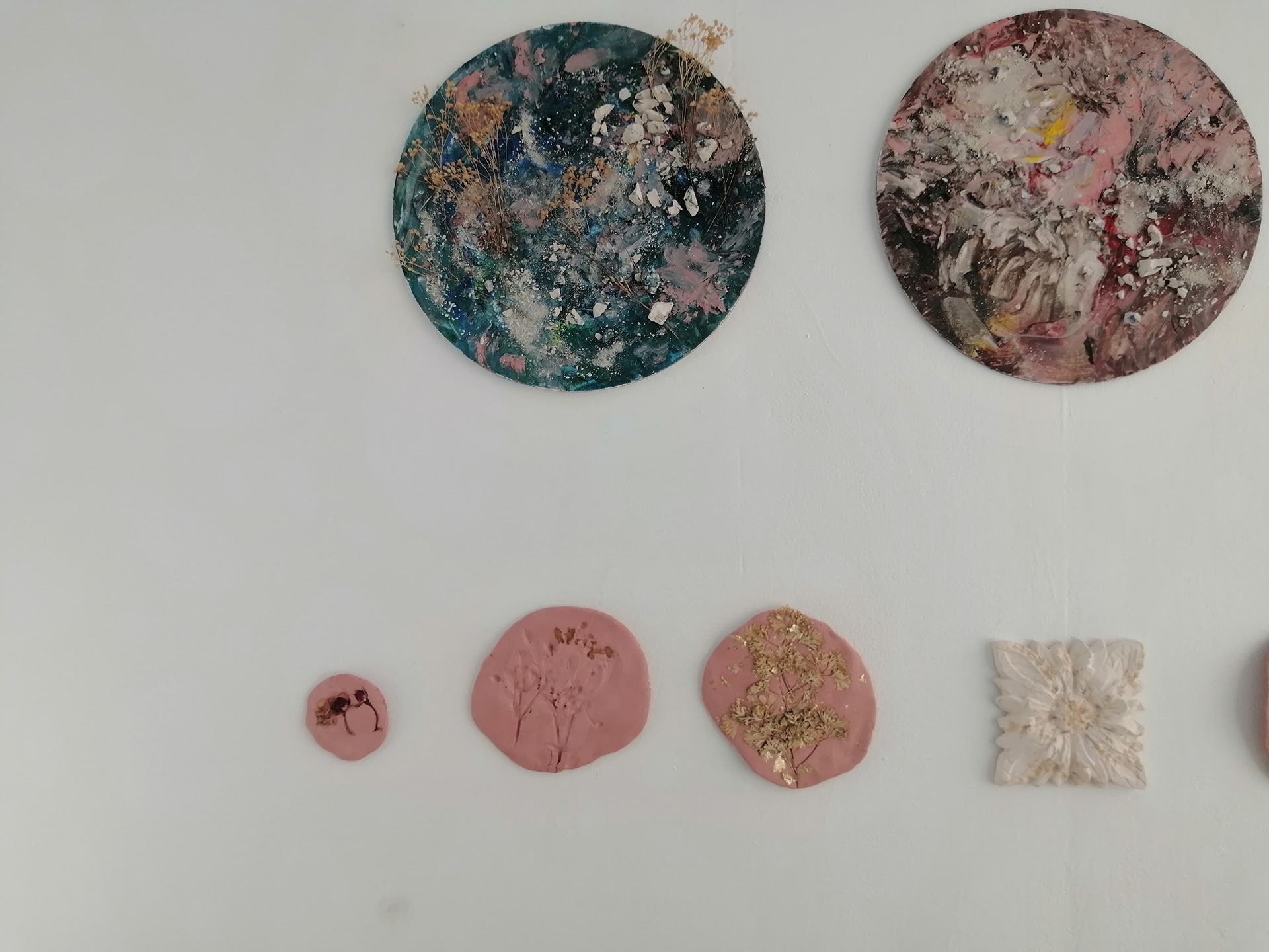 Abstract Textures and Clay Flower Presses