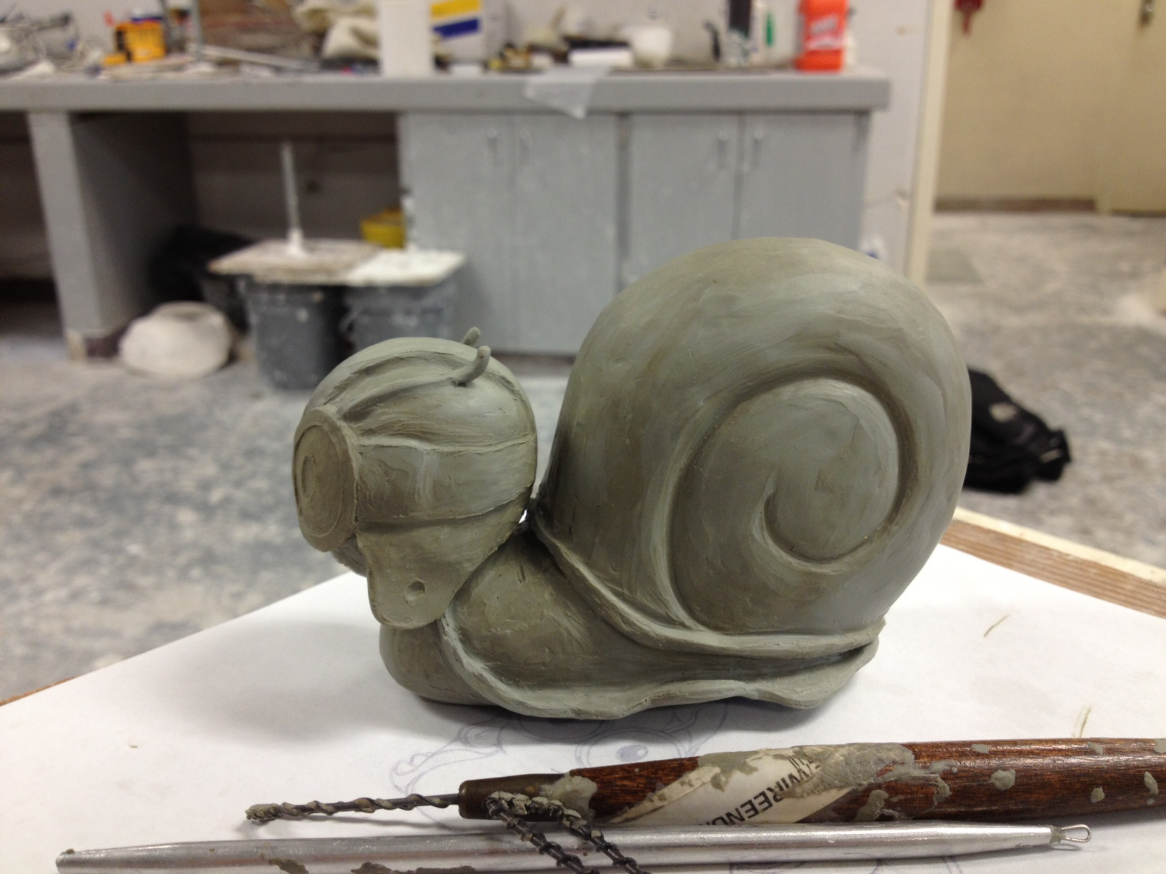 "Curly the Snail," Clay, 2013