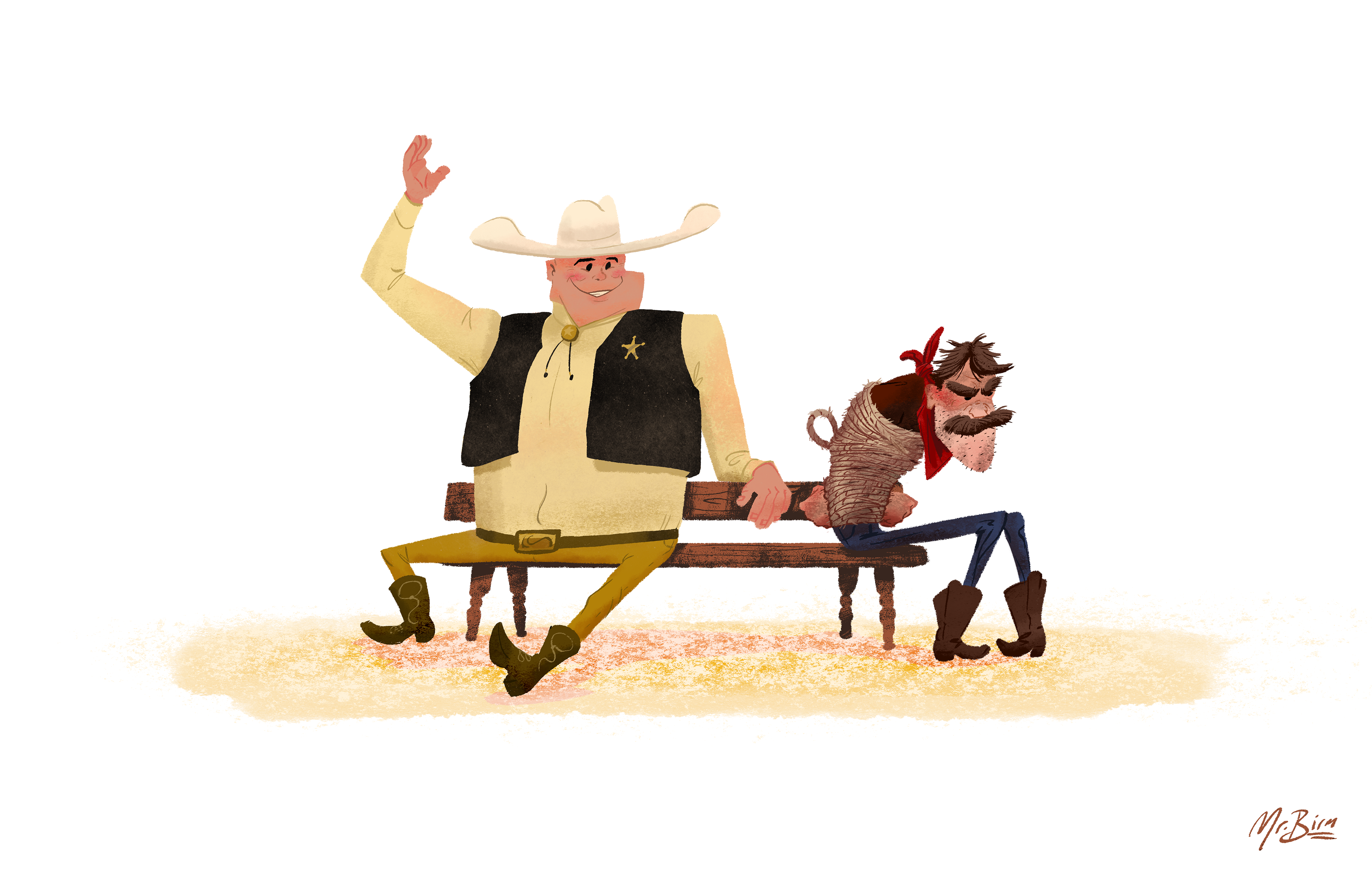Park Bench Story Moment: Photoshop, 11" x 17," 2021