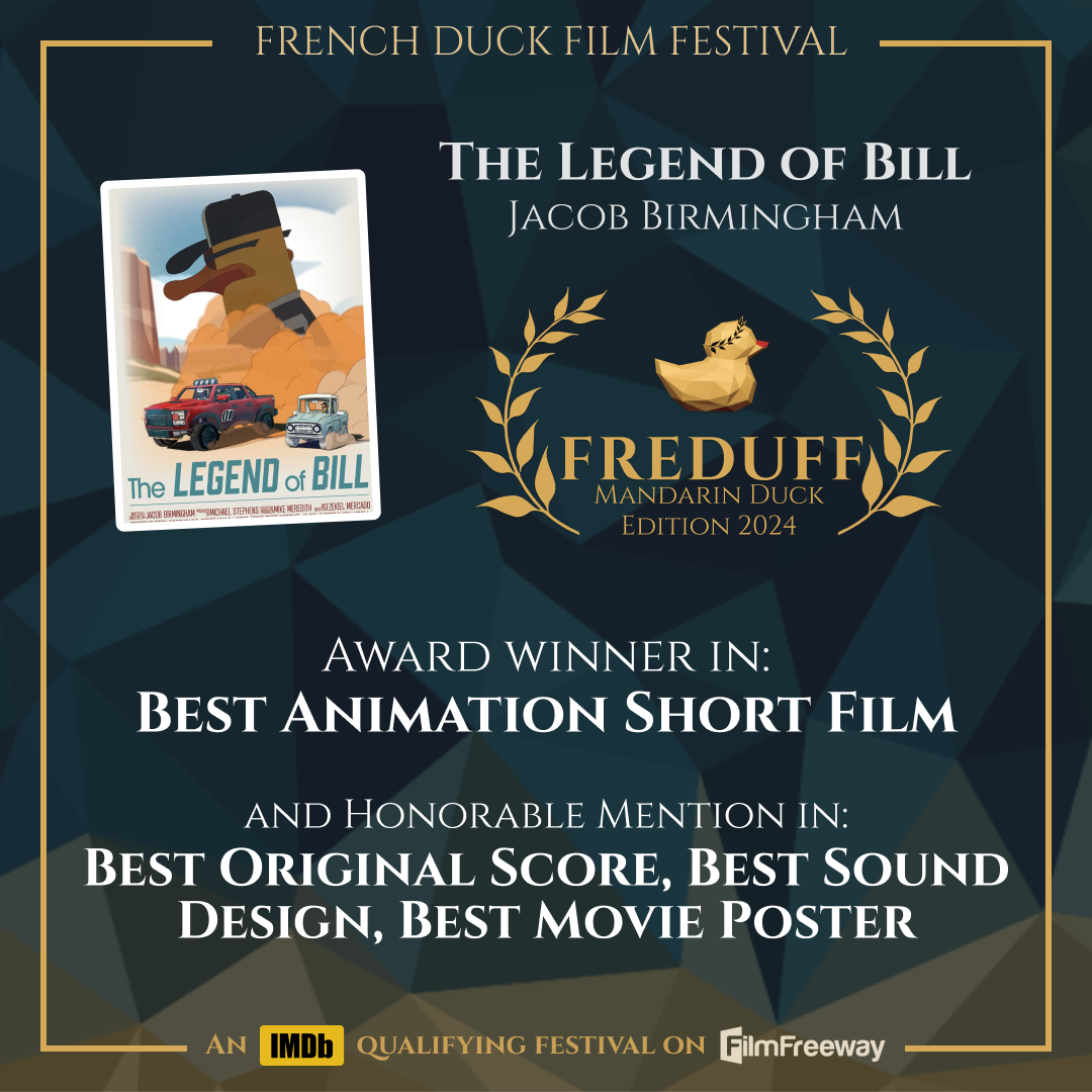 "Best Animation Short Film" at the Mandarin Duck Edition of The French Duck Film Festival