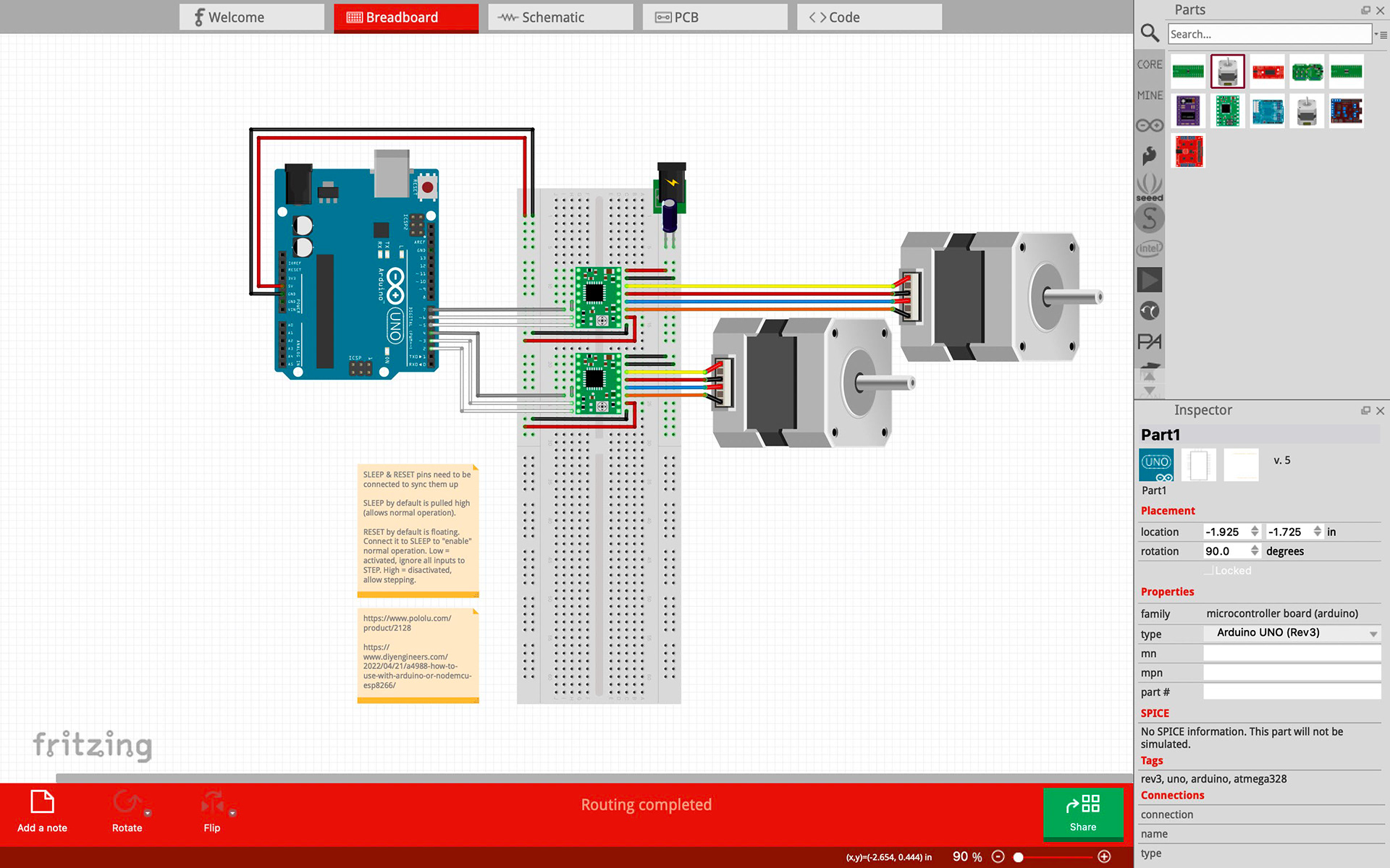 Diagram of the electronics (as of Mar 28, 2023)