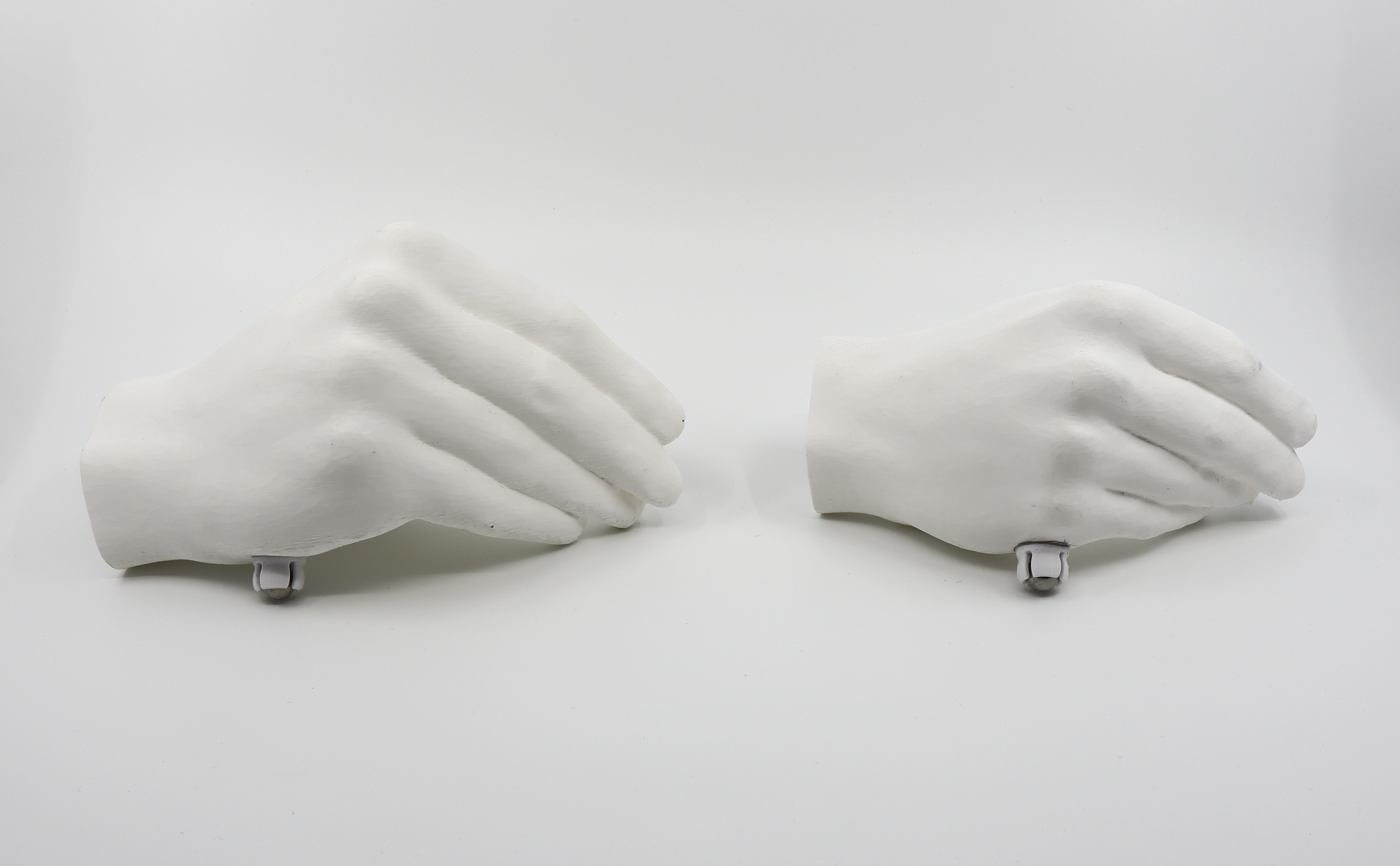 3D-printed prototypes of hands