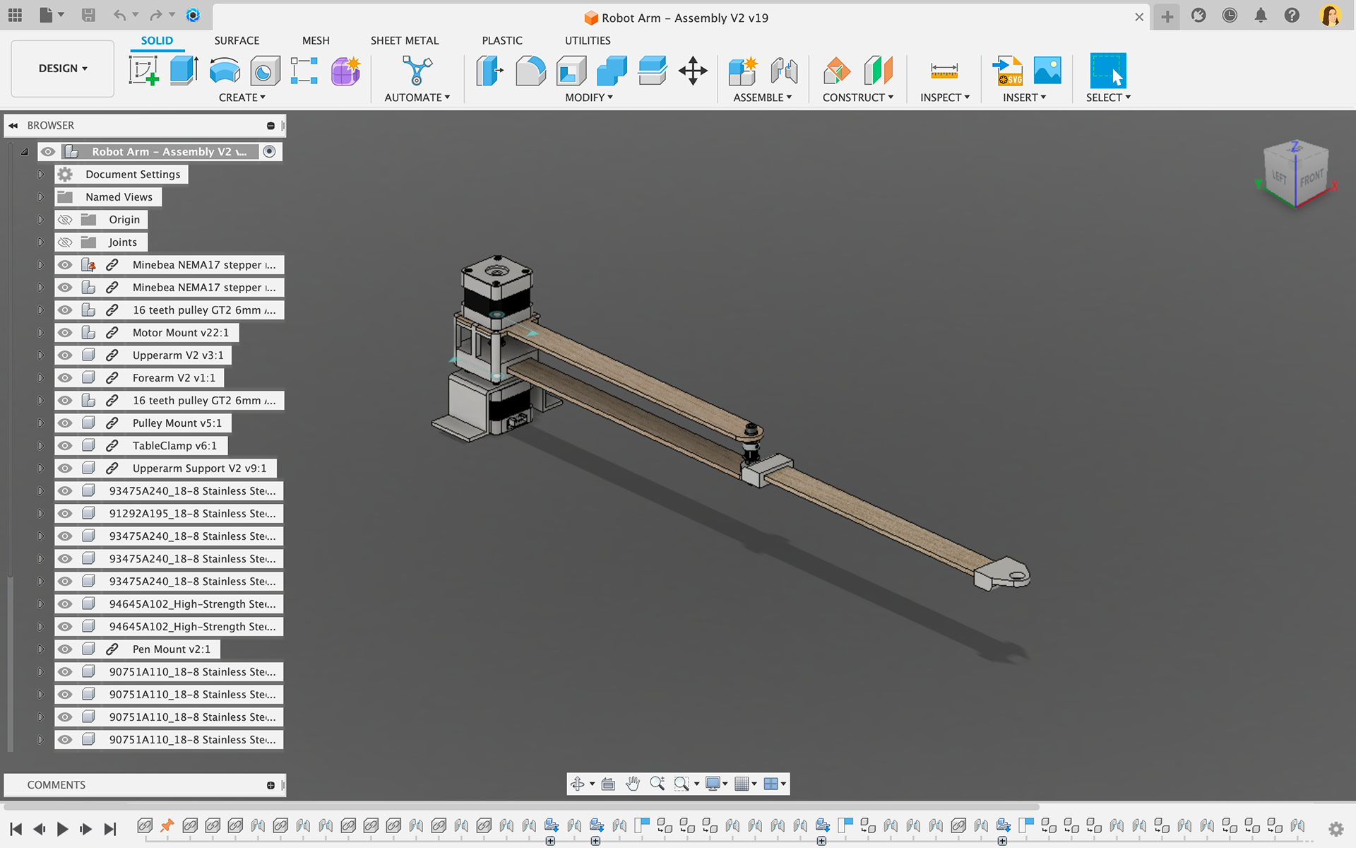 The complete CAD assembly (as of May 21, 2023)