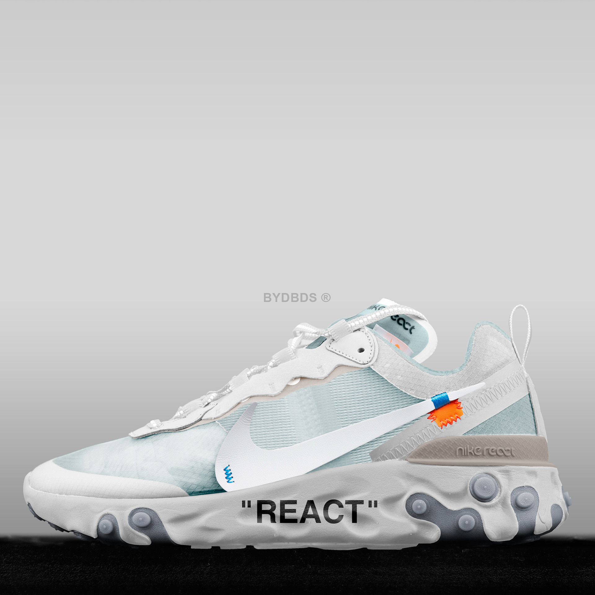 lineal diccionario Sembrar BYDBDS - Nike React Element 87 x Off-White Concept byDBDS®