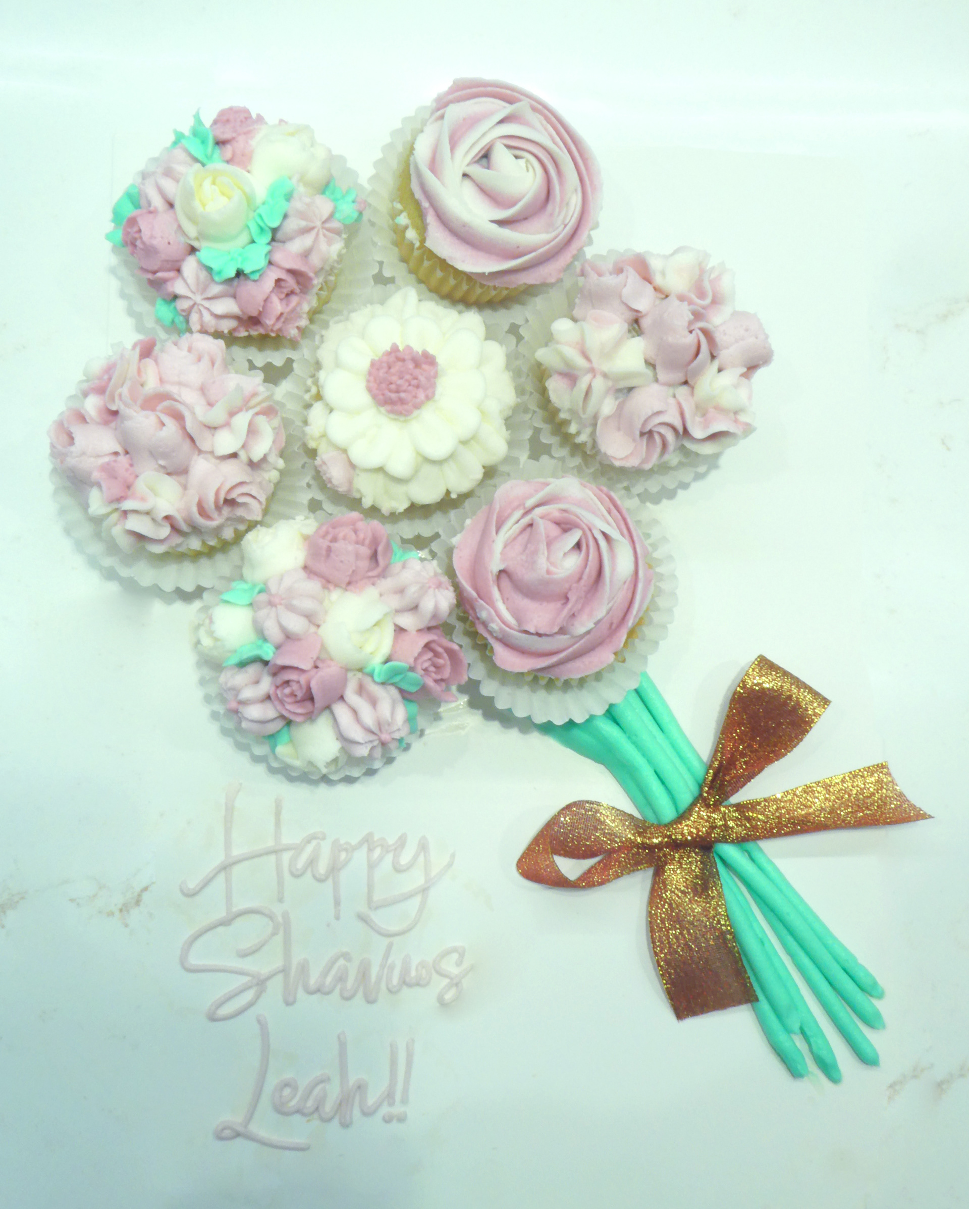 Cupcake Bouquet buttercream/cream cheese frosting