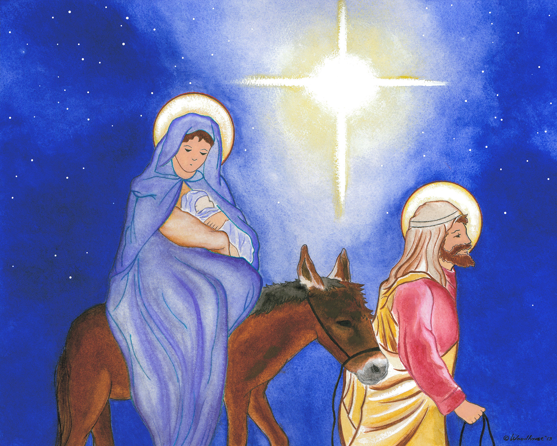 Journey to Bethlehem greeting card
