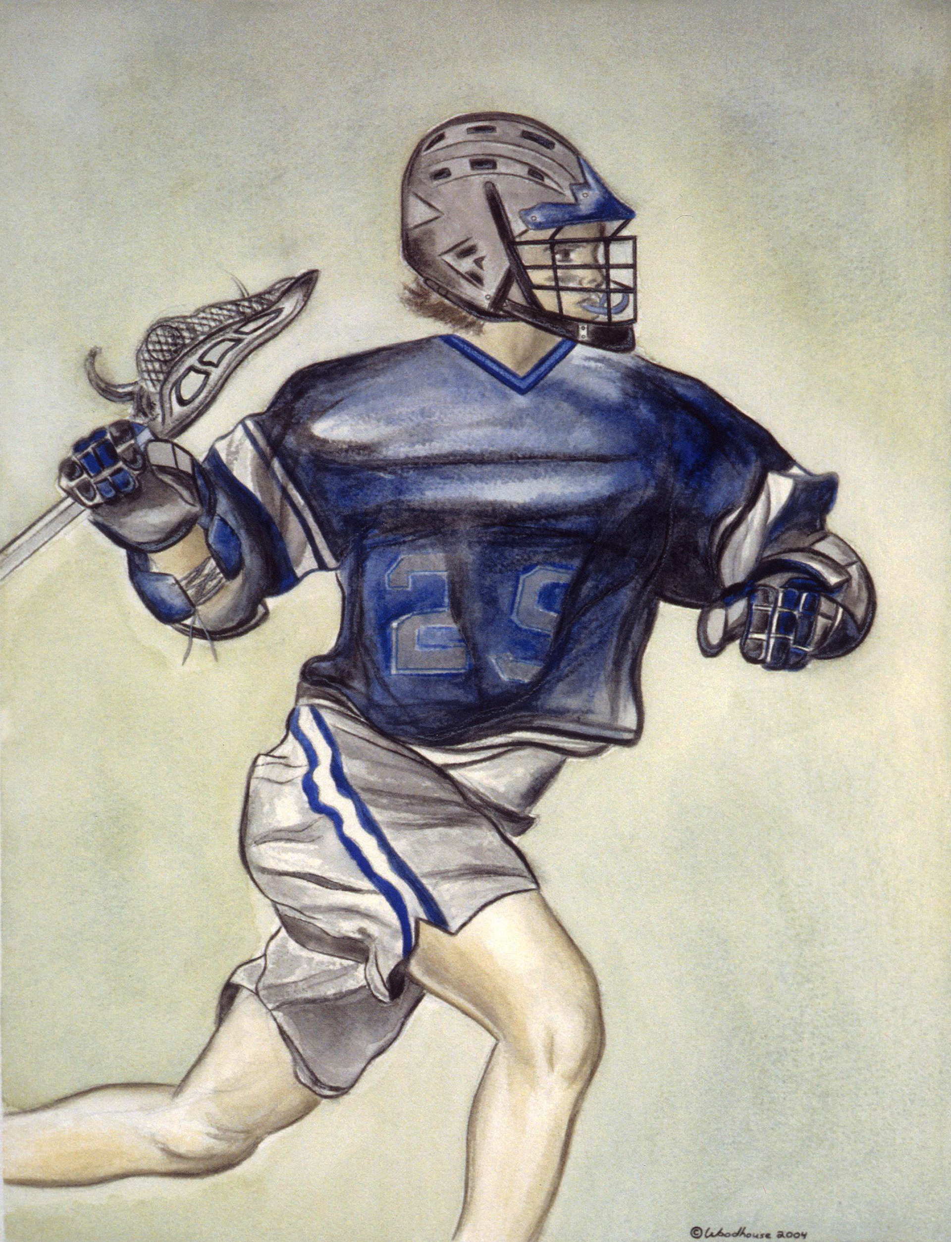 Fast break; in-store painting commission for sports equipment store