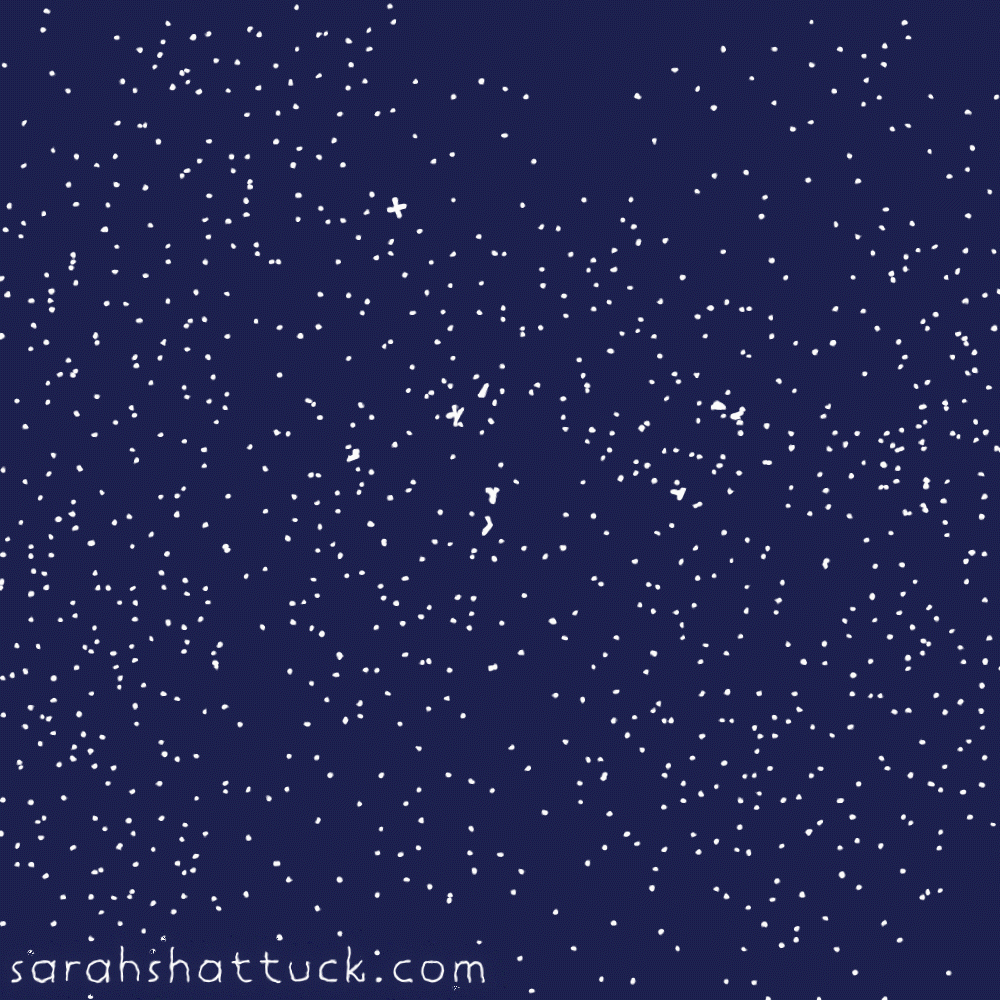 An animated gif of the Hercules-Corona Borealis Great Wall drawn in white over a navy blue background. It is represented as a network of large connected strings that appear as though they are being drawn line by line. It is surrounded by stars which occasionally shimmer.