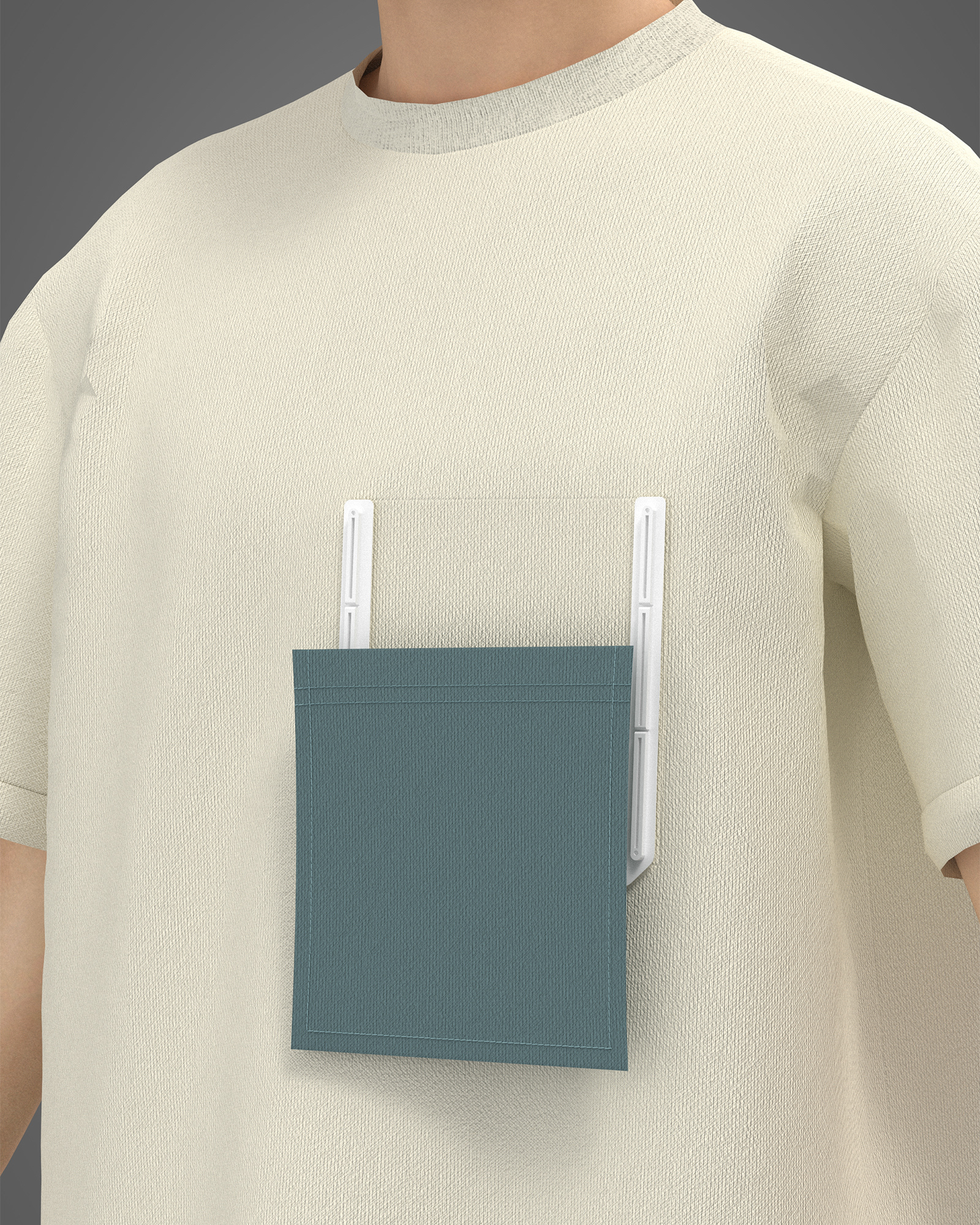 Attachment system of the pocket and the garment