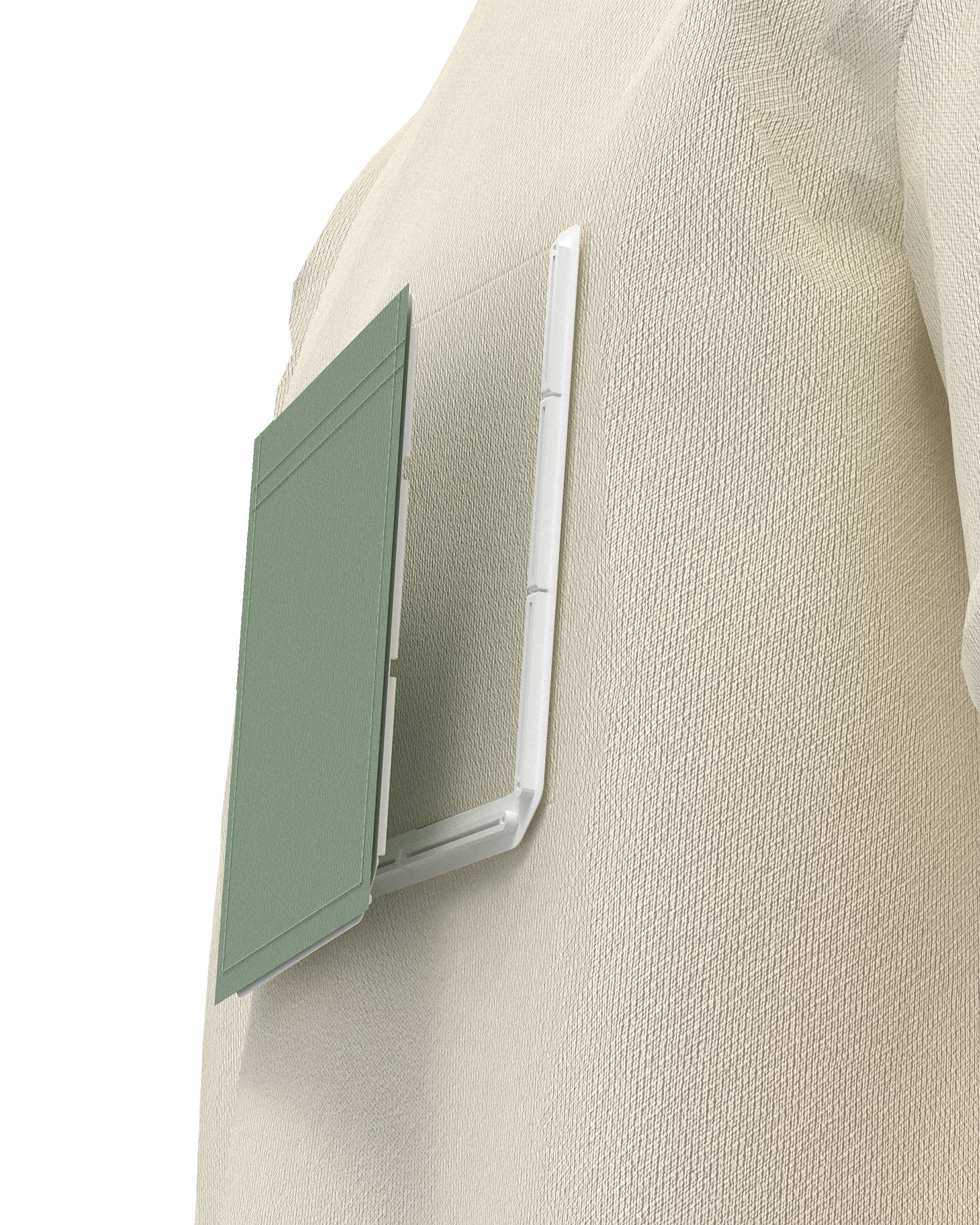 Attachment system of the pocket and the garment