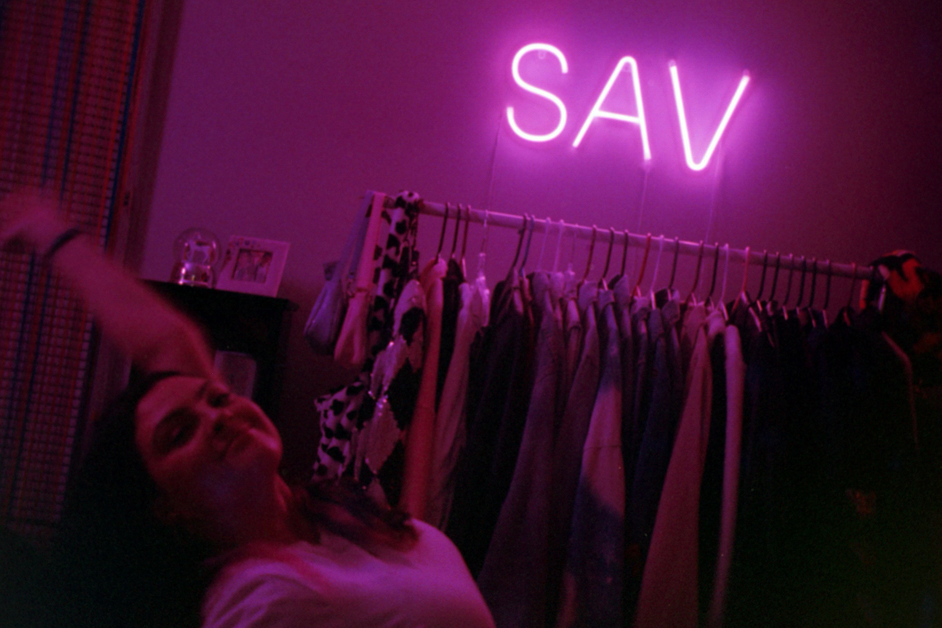 self portrait in vanity room