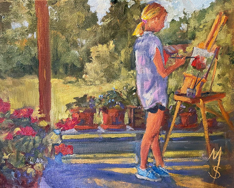 My Painting Buddy and Student