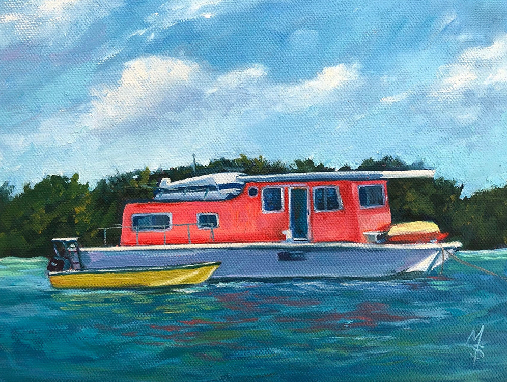 Skinny's Boat 8"x10"