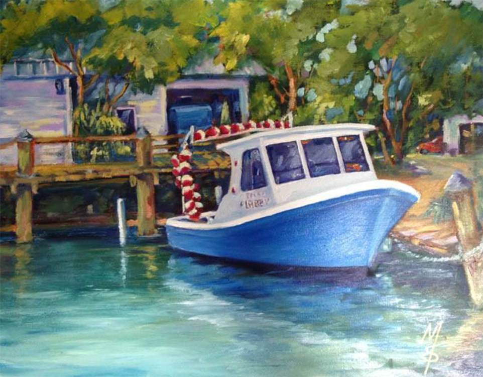 Working Boat  11"x14" SOLD