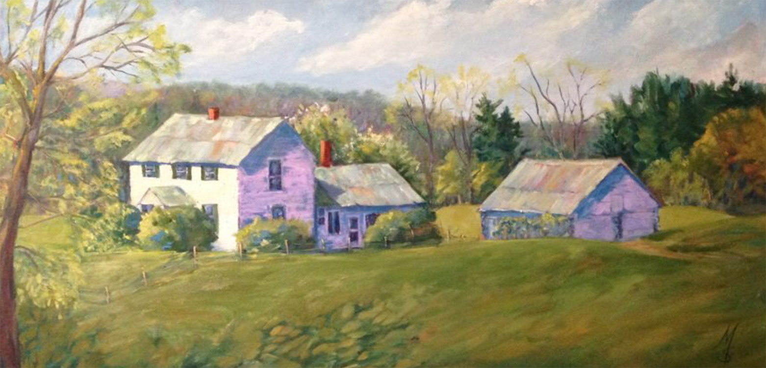 White House on the Parkway Plein Air SOLD