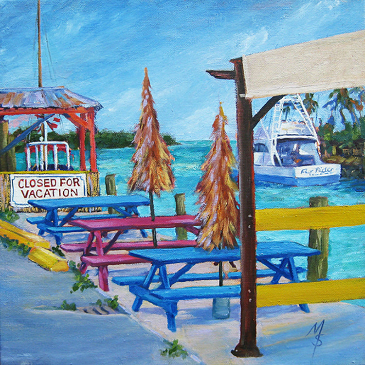 Closed for Vacation 12"x12"'