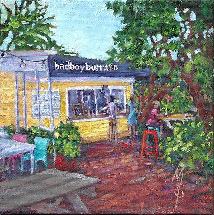 BadBoy Burrito  8"x8" SOLD