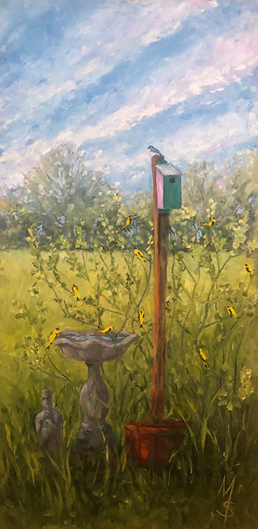 Goldfinch Migration 20"x10"