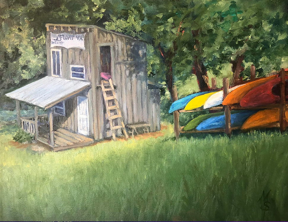 On the Water - Floyd Va 8"x10"