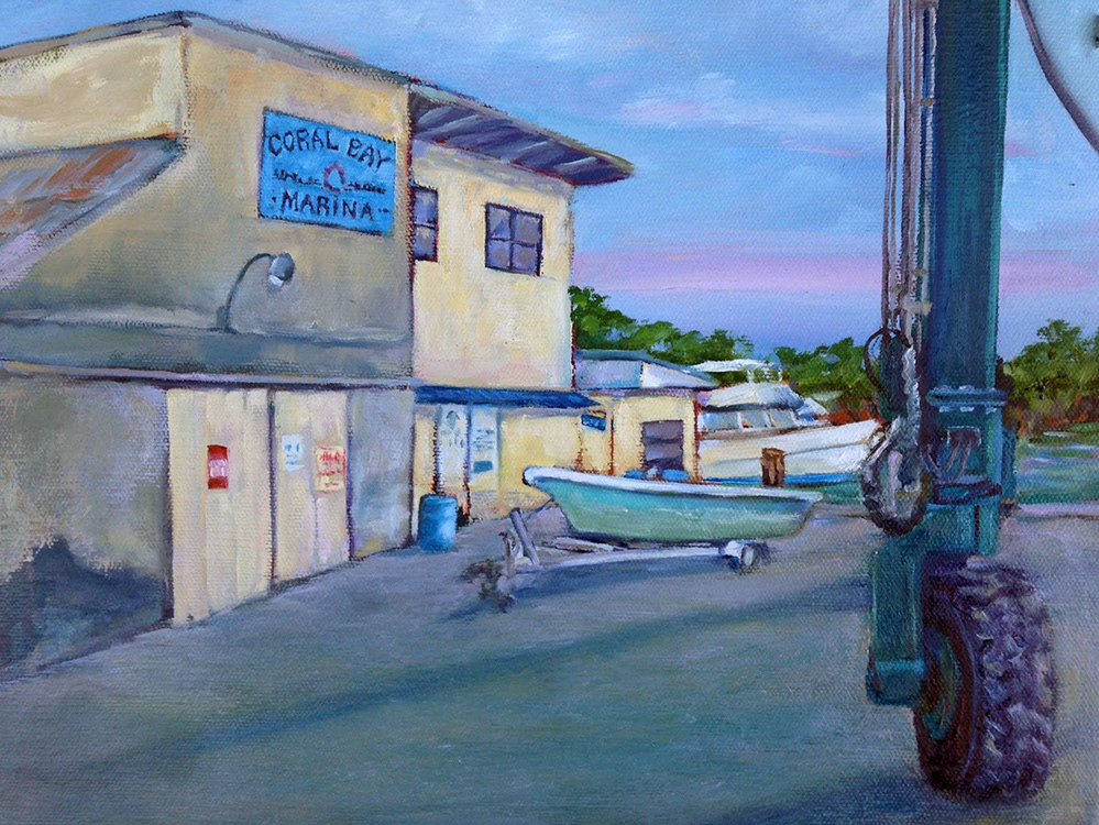 Coral Bay Marina Office 8"x10"