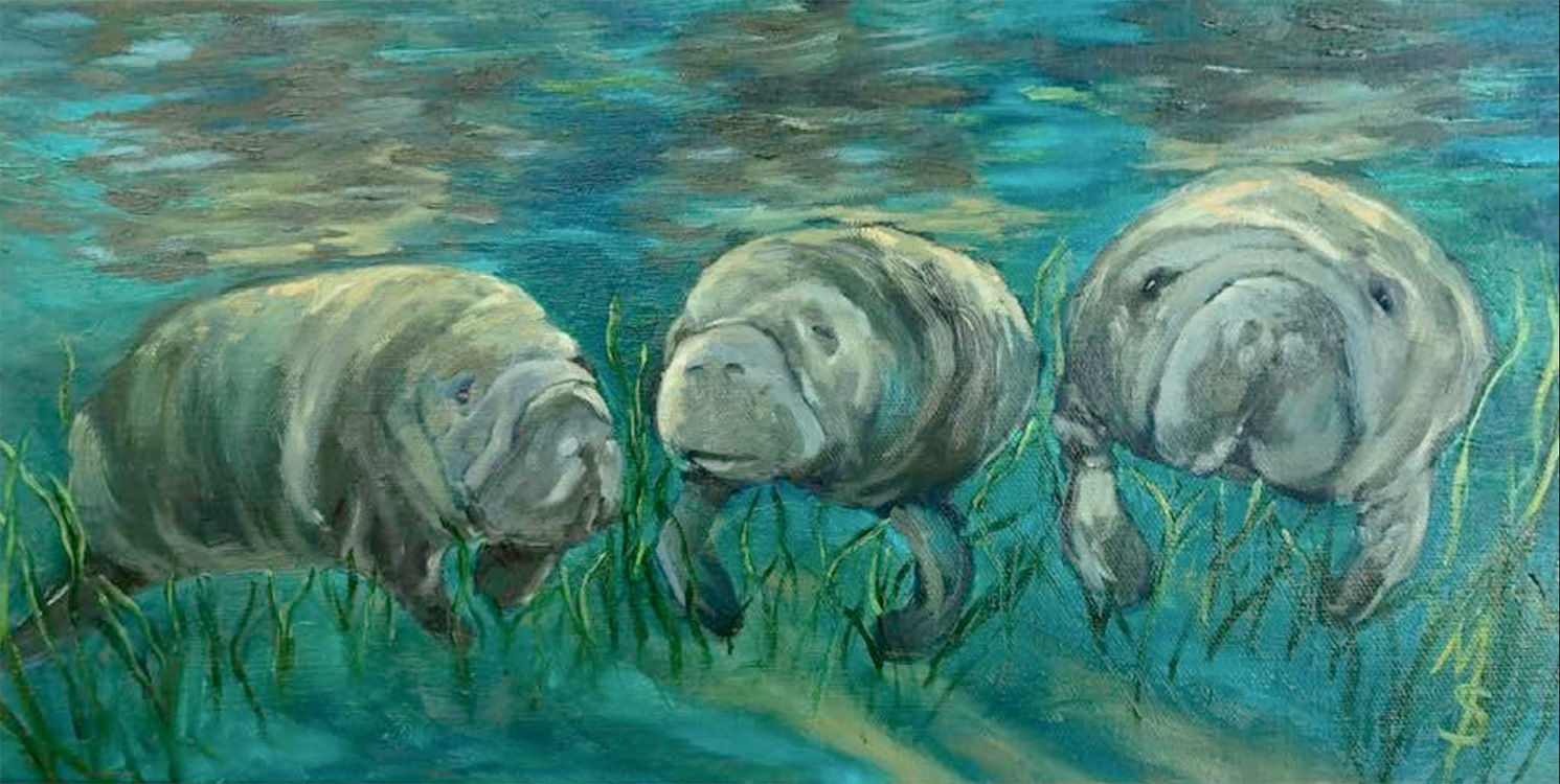 Three Manatees SOLD