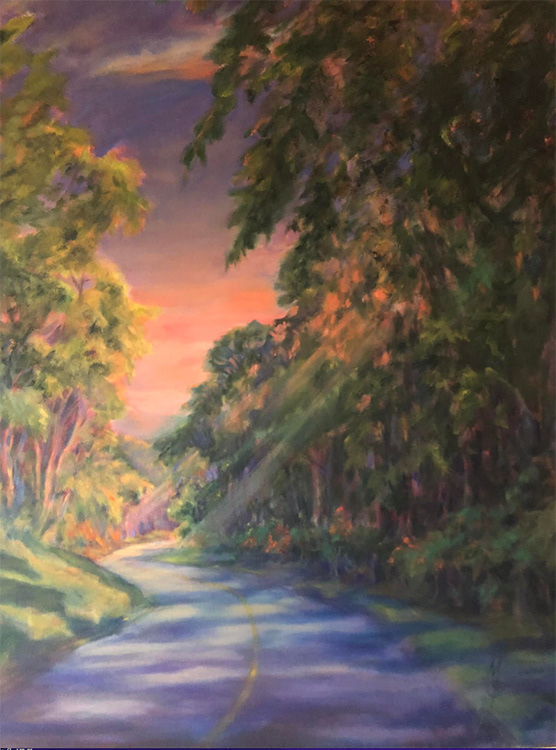 Sunset on the Parkway 30"x40"