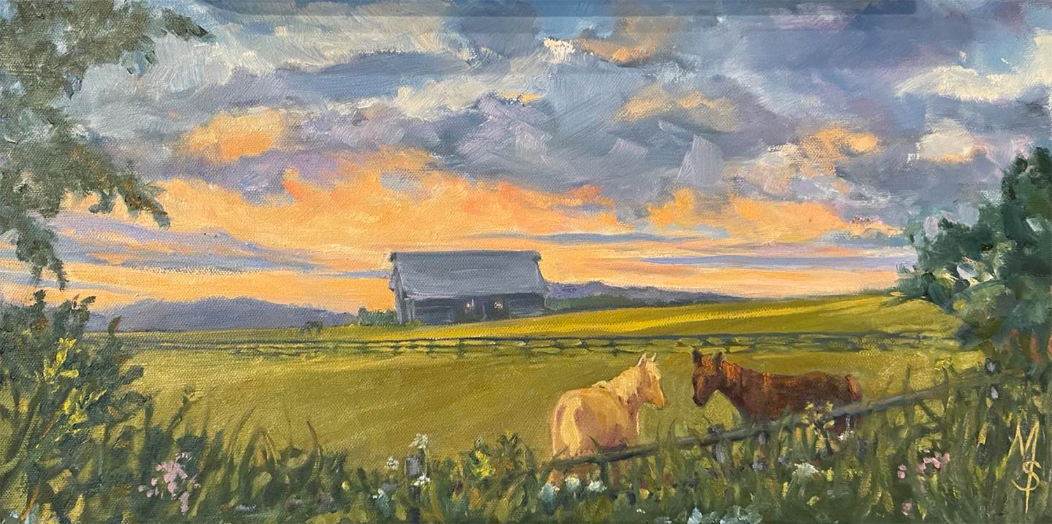 Sugar and Luna at Sunrise SOLD