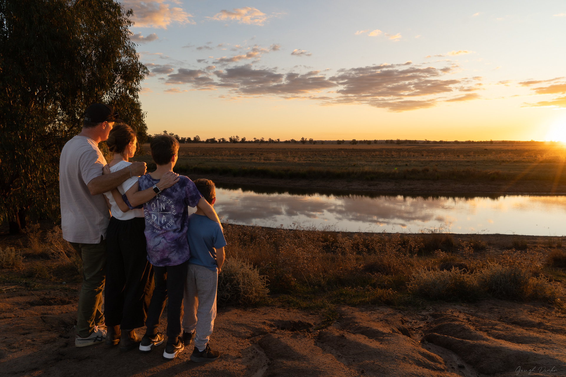 Peak Hill Sunset of Dam