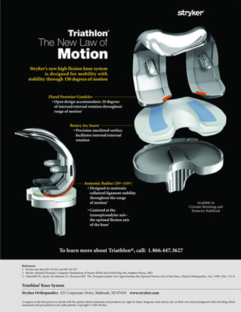 Knee Ad Creative Director Steve Brown, Designer Bill Sly