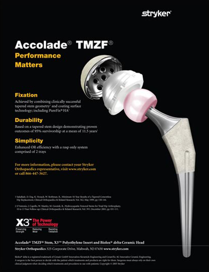 Ceramic Hip Implant Ad