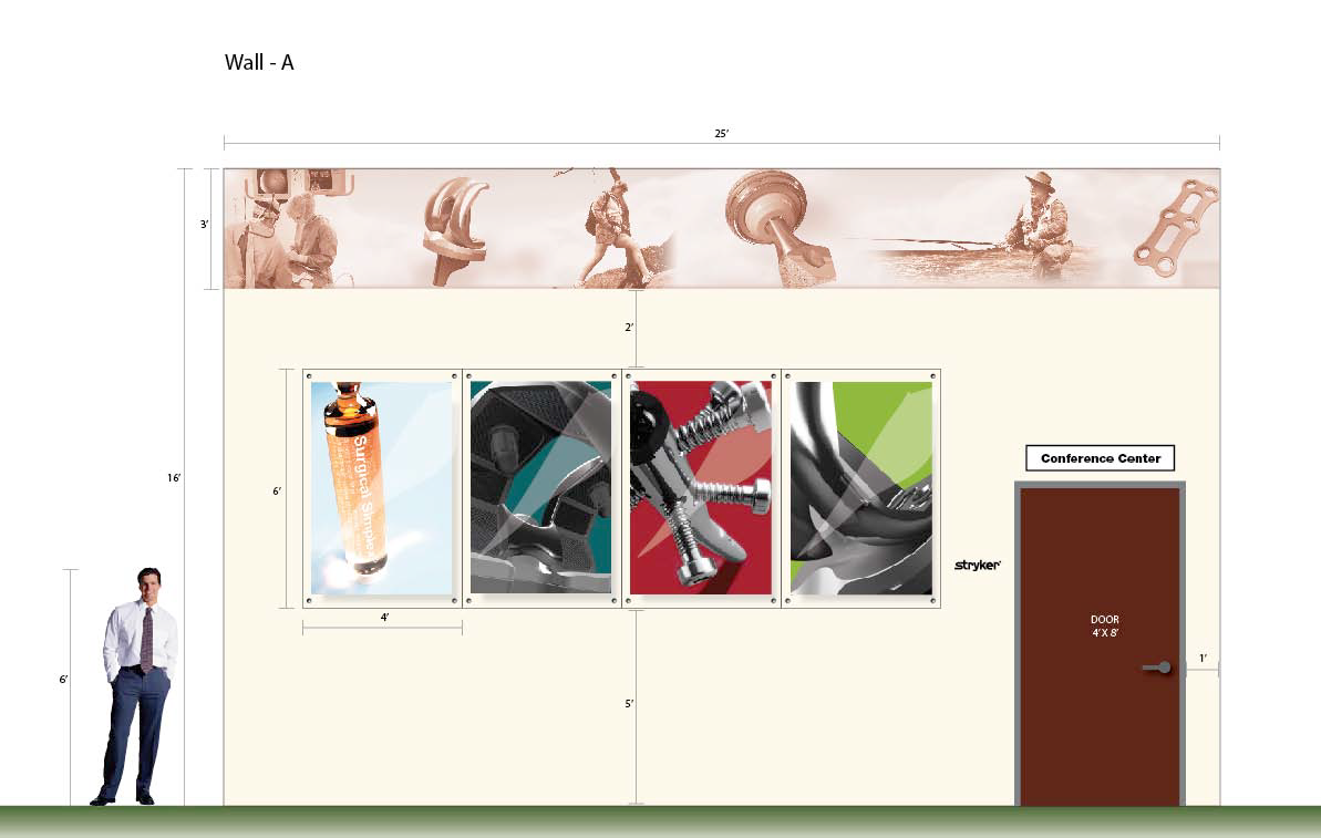 Learning Center wall designs, Creative Director Steve Brown, Designer Wendy Wong