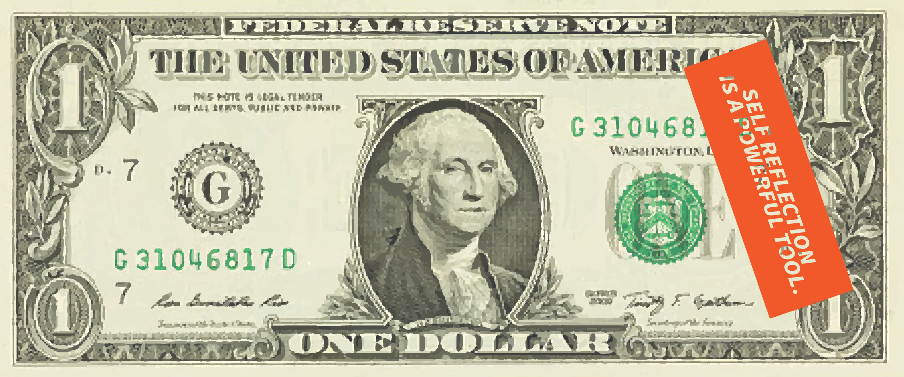 (FAKE) dollar bill insert