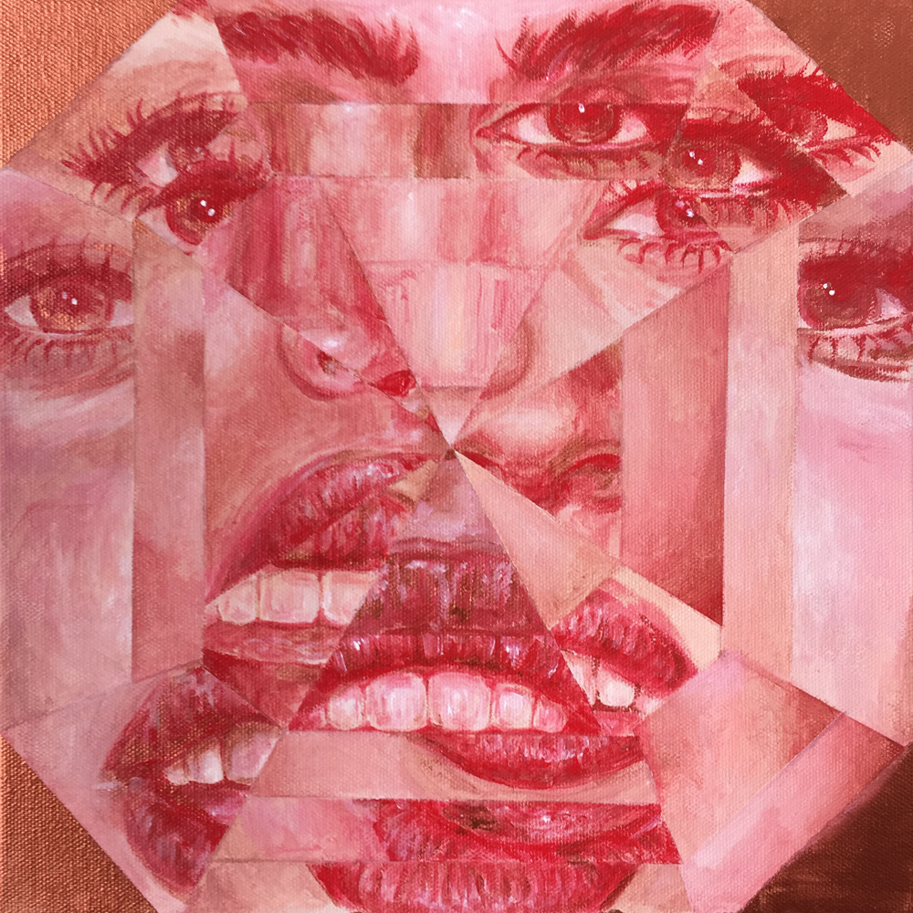 Copper, 2016, Acrylic on Canvas, 35.5cm x 35.5cm