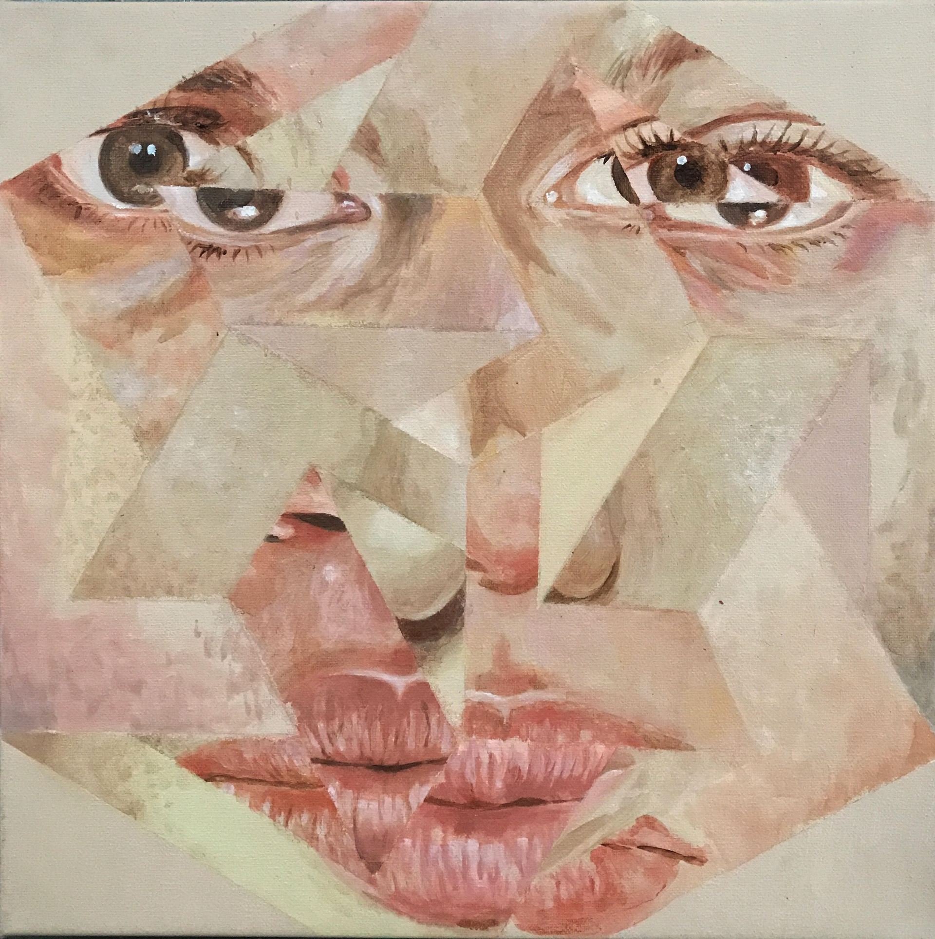 Mysterious Being, 2017, Acrylic on Canvas, 35.5cm x 35.5cm