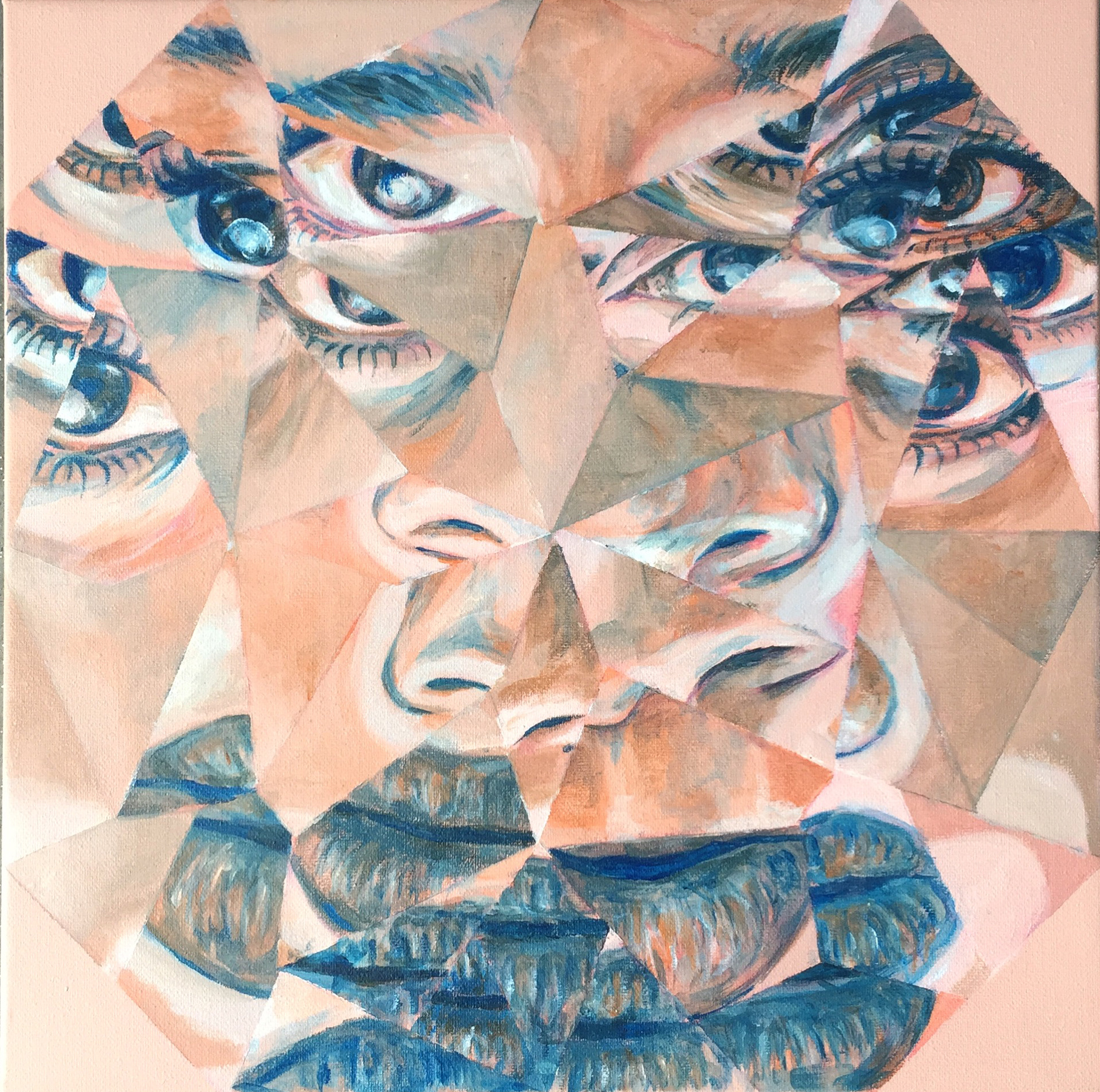 Anonymous, 2016, Acrylic on Canvas, 35.5cm x 35.5cm